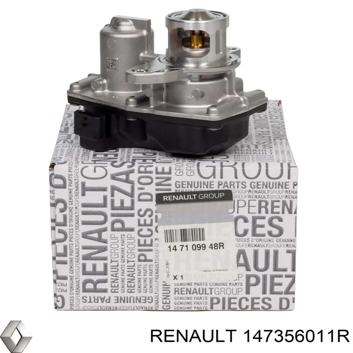 Enfriador de recirculación de gases de escape EGR 147356011R Renault (RVI)