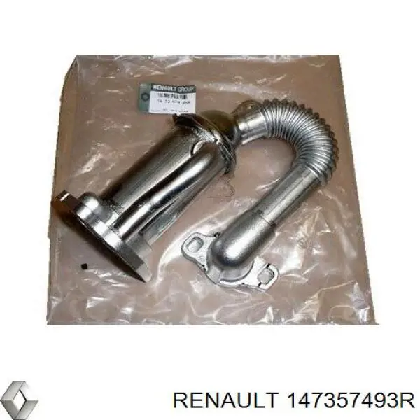 Enfriador de recirculación de gases de escape EGR 147357493R Renault (RVI)