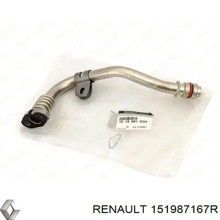 Tubo de drenaje de aceite de turbocompresor Renault (RVI) 151987167R