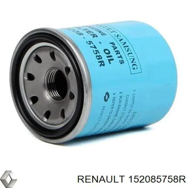 152085758R Renault (RVI) filtro de aceite