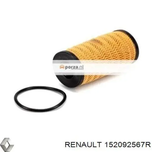 152092567R Renault (RVI) filtro de aceite