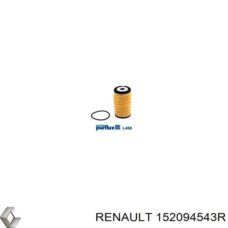 Comprar 152094543R Renault (RVI) Filtros de aceite