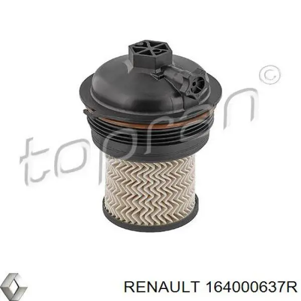 164000637R Renault (RVI) filtro combustible