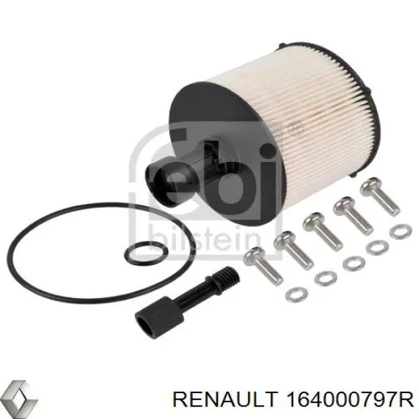 Filtro de combustible 164000797R Renault (RVI)