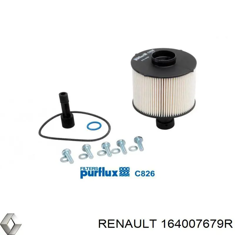 Caja del filtro de combustible para Renault Laguna III BT0, BT1