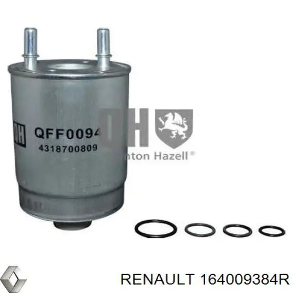 Filtro de gasoil Renault (RVI) 164009384R