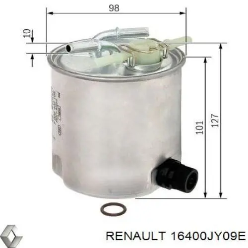 16400JY09E Renault (RVI) filtro combustible