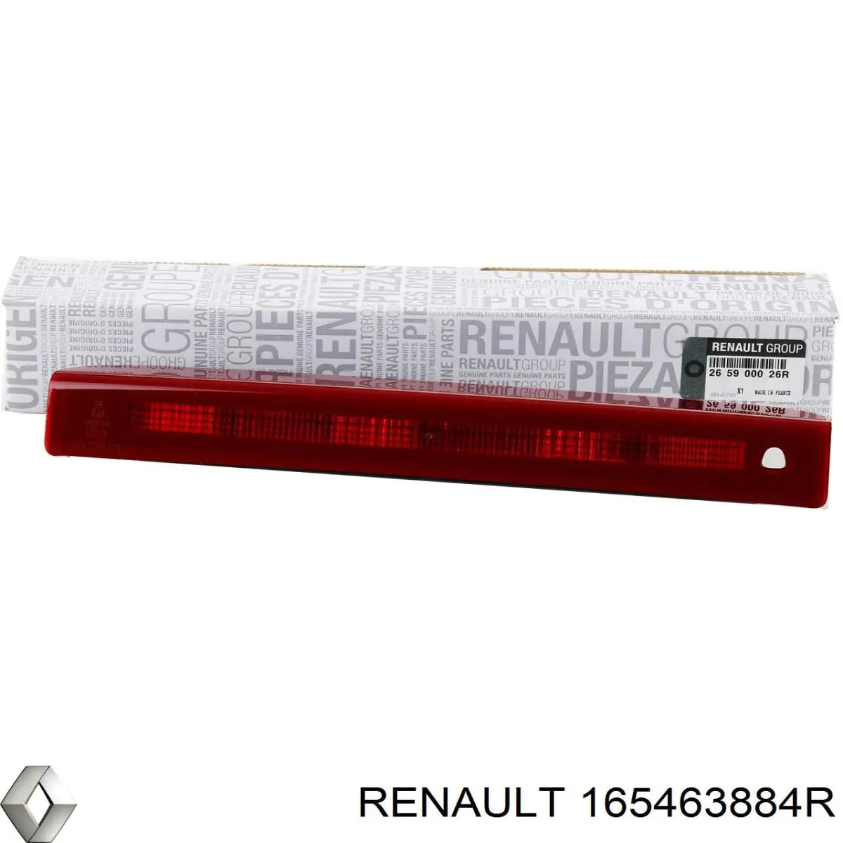 Filtro de aire 165463884R Renault (RVI)