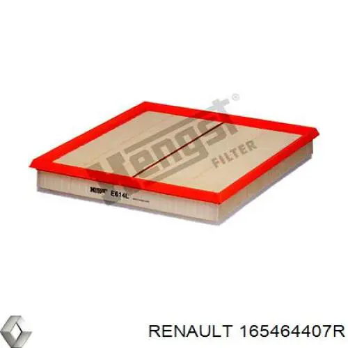 Filtro de aire 165464407R Renault (RVI)