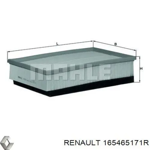 Filtro de aire Renault Master 3 FV, JV