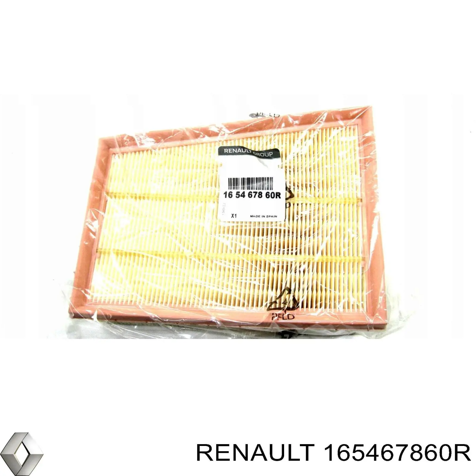 165467860R Renault (RVI) Filtro de aire de motor