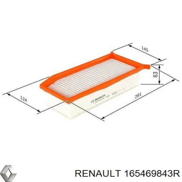 Filtro de aire Dacia Sandero 1 BS0, 1