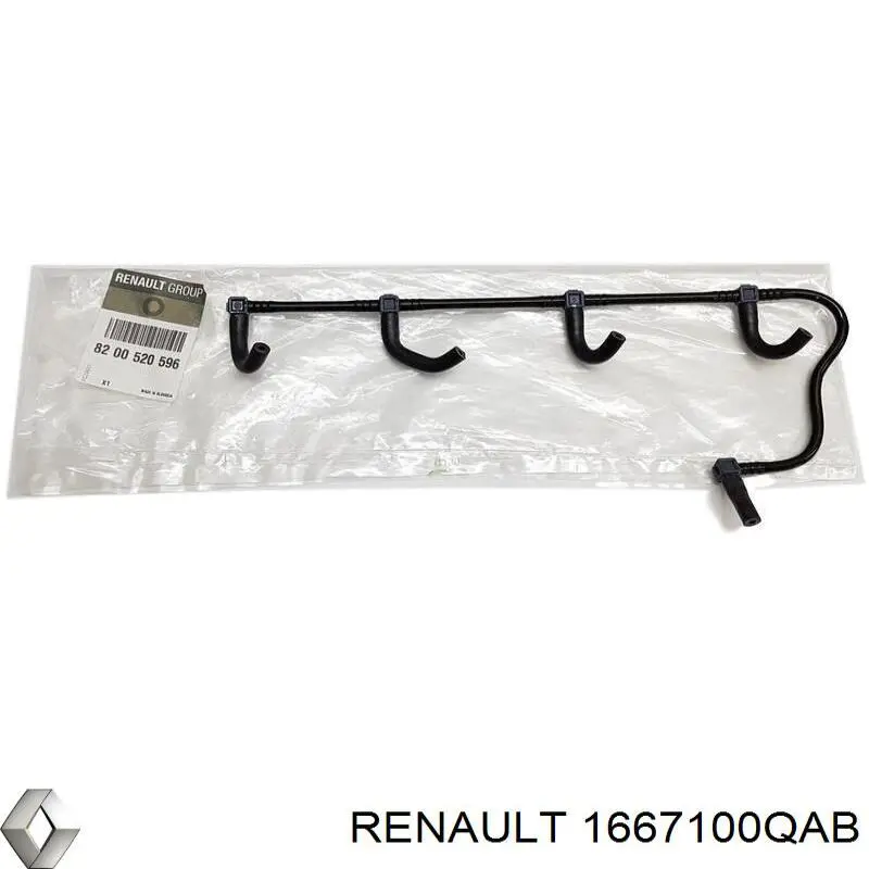 1667100QAB Renault (RVI) tubo de combustible atras de las boquillas