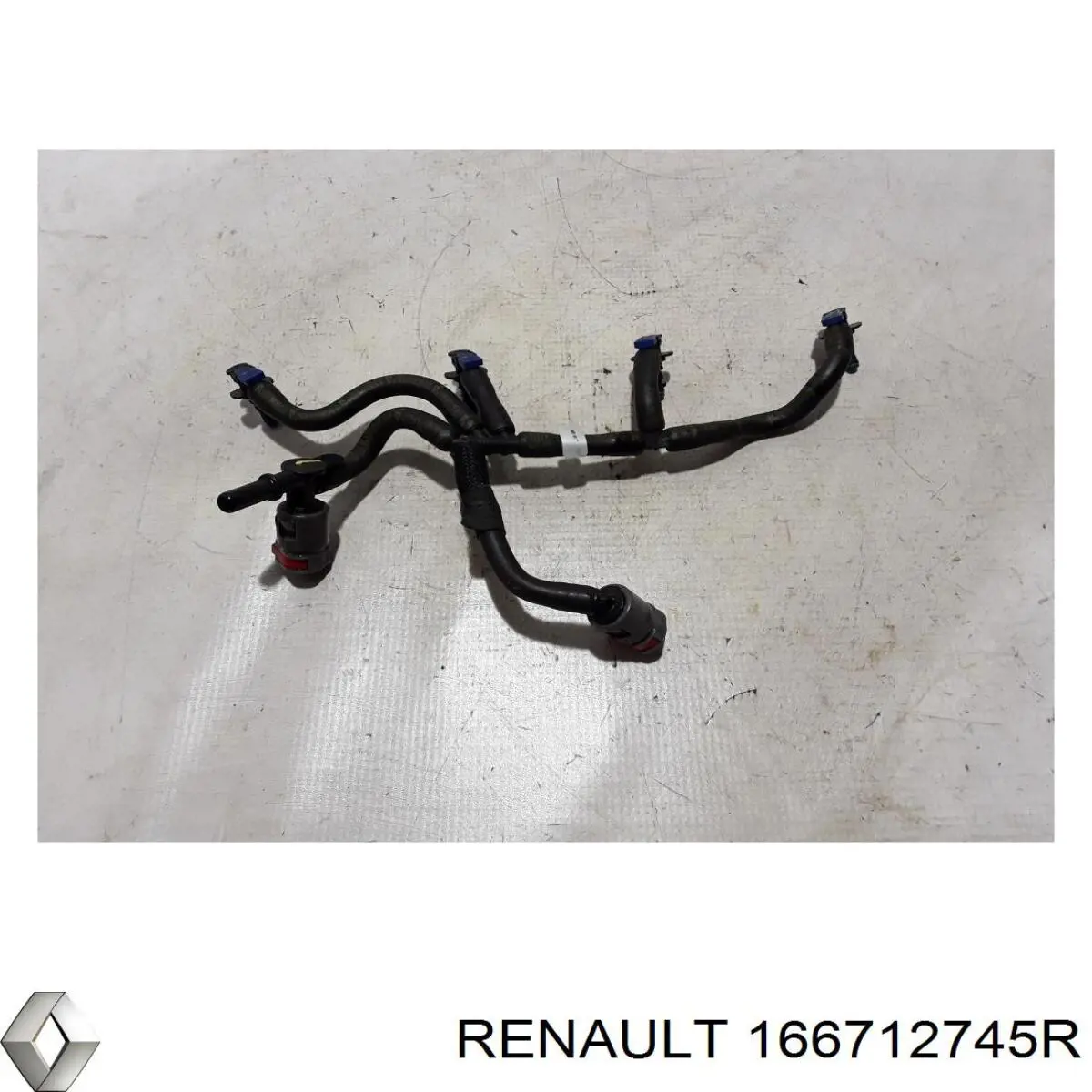 Tubería de retorno de combustible de los inyectores Renault (RVI) 166712745R precio, desde 107,55 EUR