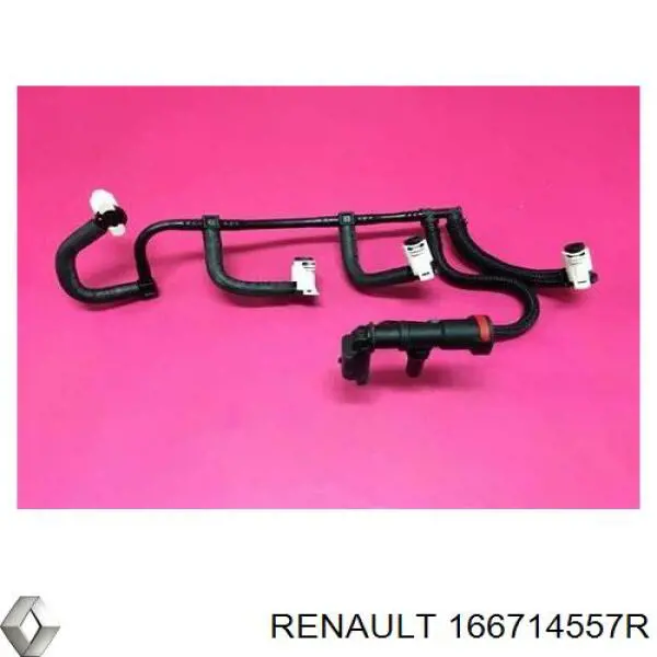 166714557R Renault (RVI) tubo de combustible atras de las boquillas