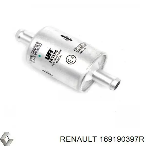 169191877R Renault (RVI) filtro combustible