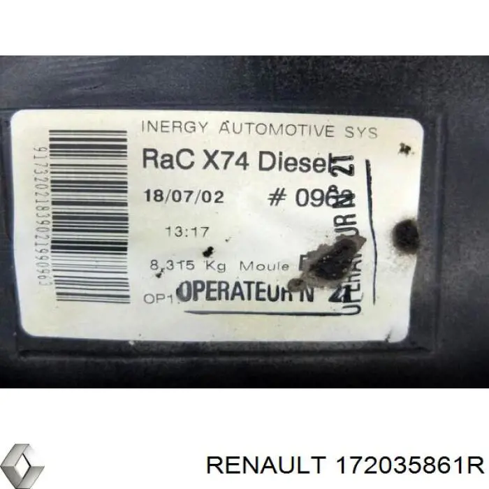 Depósito de gasolina 172035861R Renault (RVI)