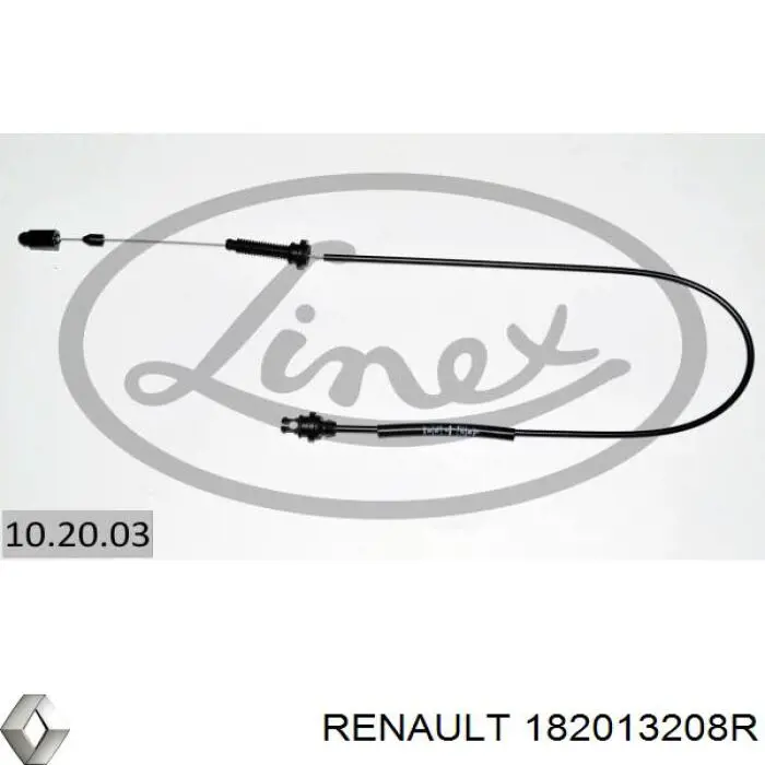 Cable del acelerador Renault (RVI) 182013208R precio, desde 11,72 EUR