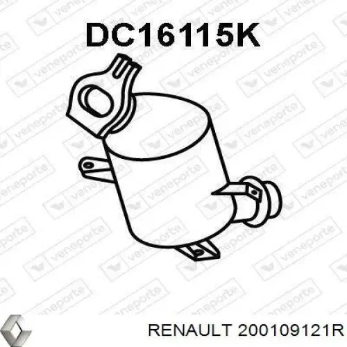 Tubo de escape delantero Renault (RVI) 200109121R precio, desde 32,78 EUR