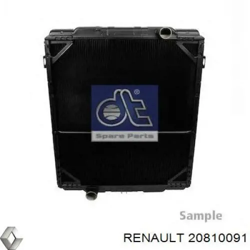 20810091 Renault (RVI) radiador de calefacción