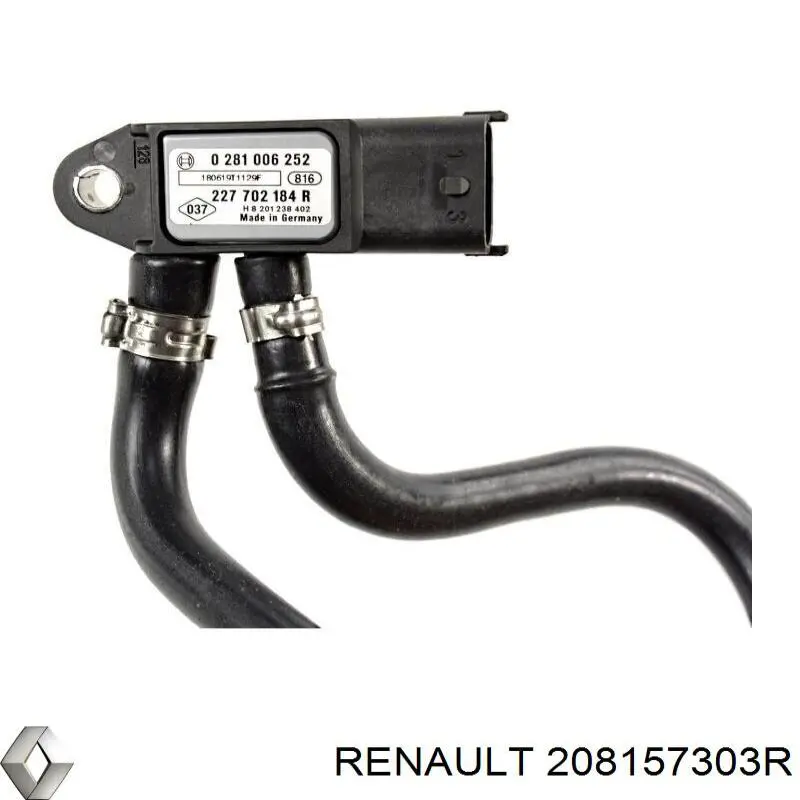 208157303R Renault (RVI) sensor de presion gases de escape