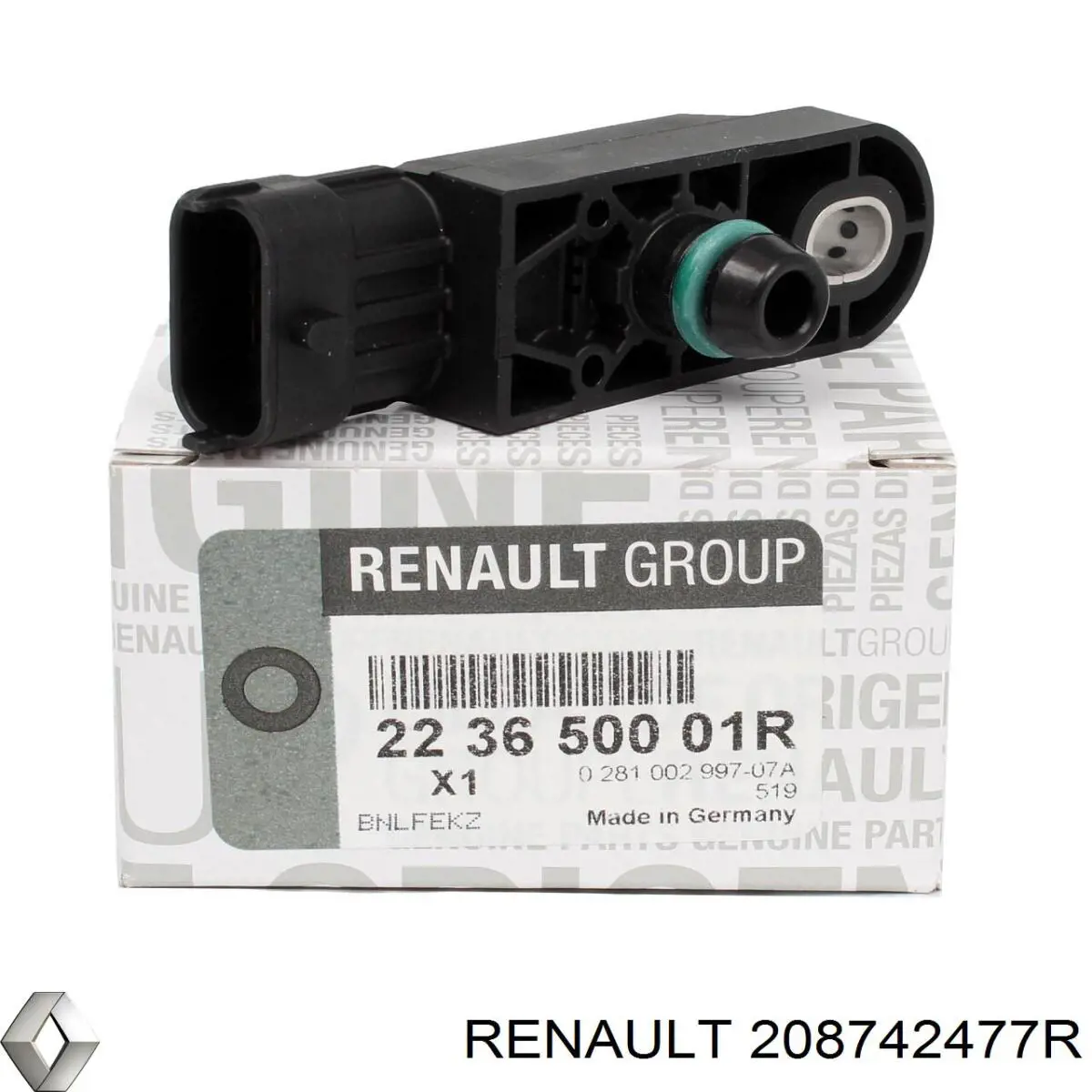 Comprar 208742477R Renault (RVI) Tubo del sistema de recirculación de gases de escape EGR