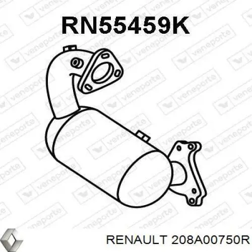 Catalizador Renault (RVI) 208A00750R precio, desde 545,13 EUR