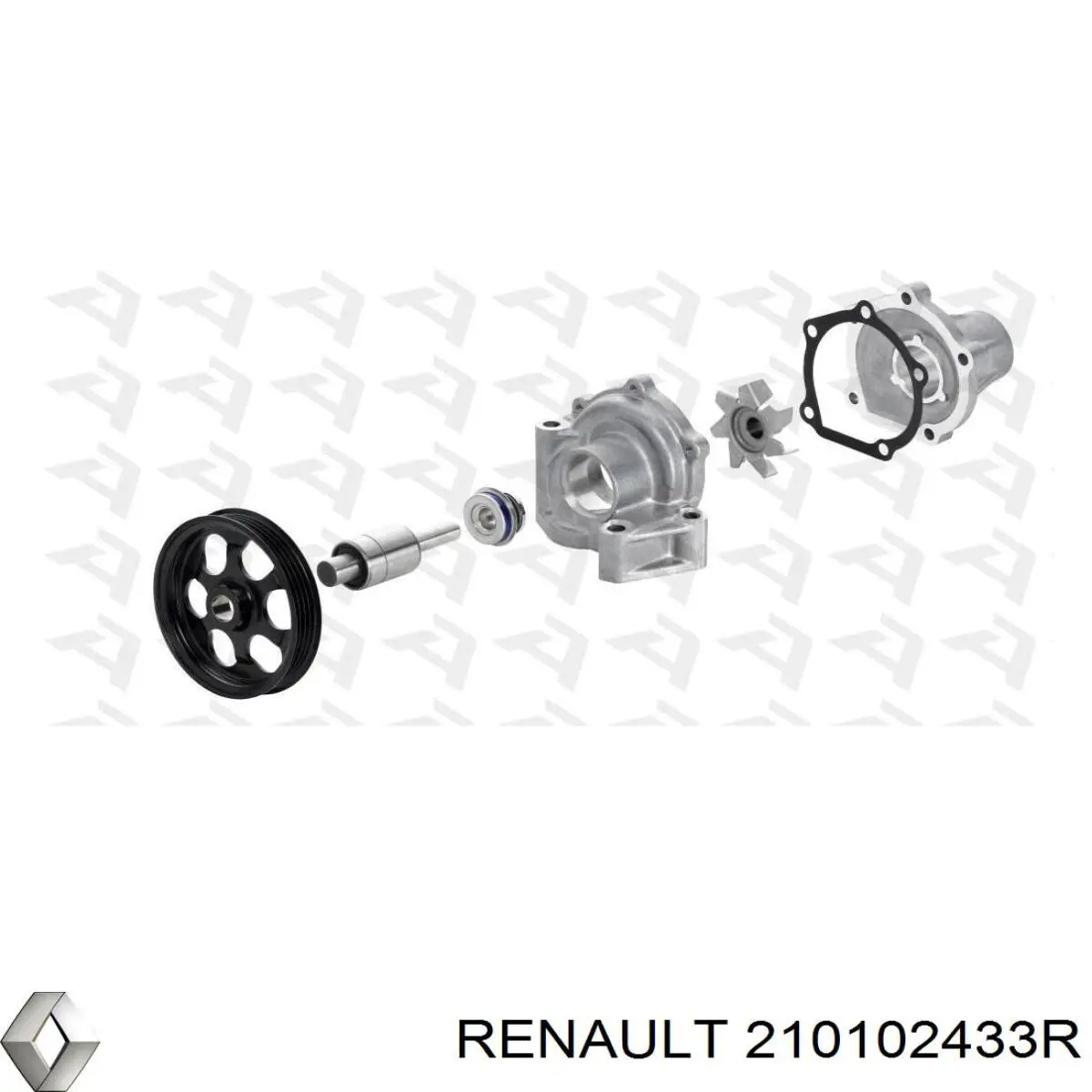 Comprar 210102433R Renault (RVI) Bomba de agua para motor