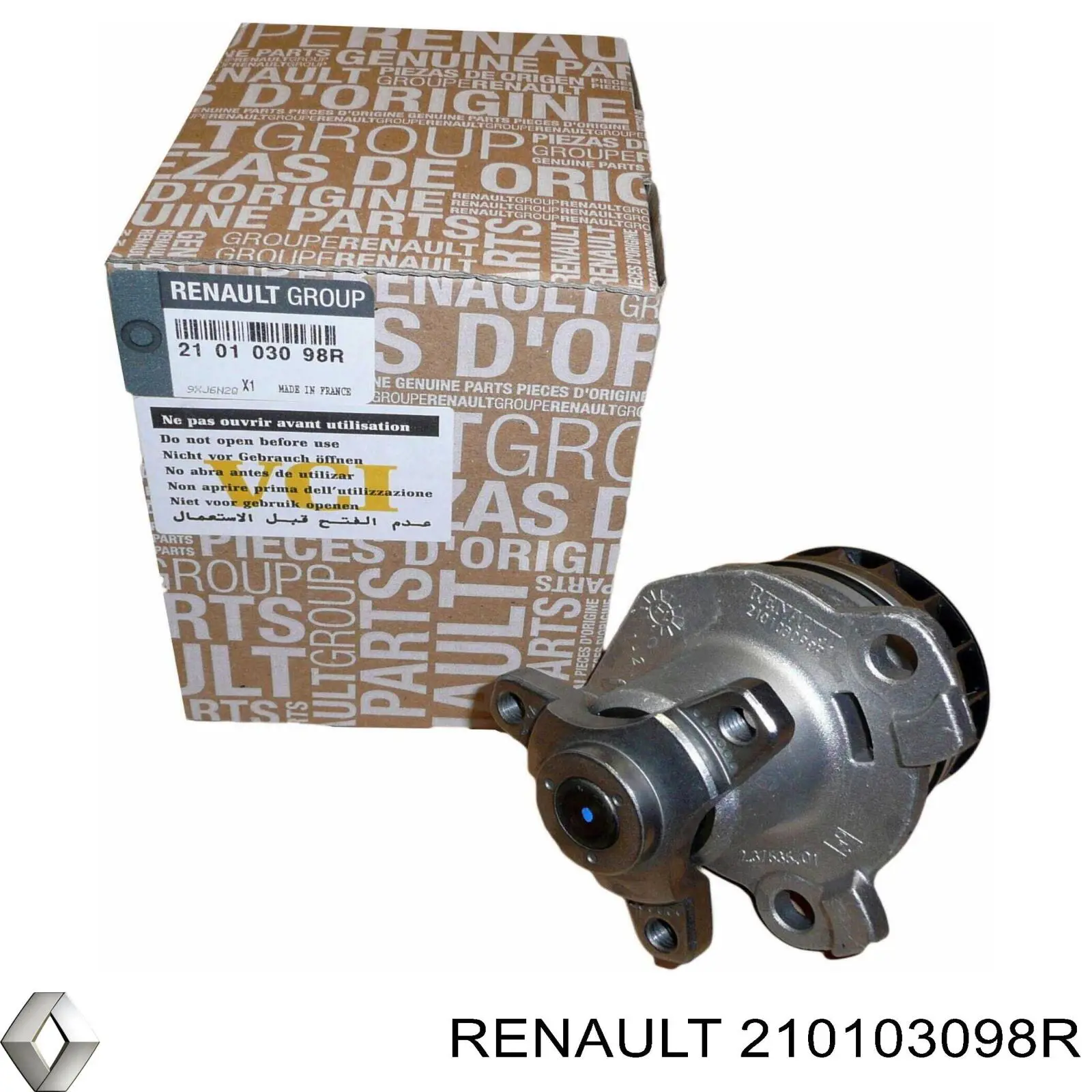Bomba de agua 210103098R Renault (RVI)