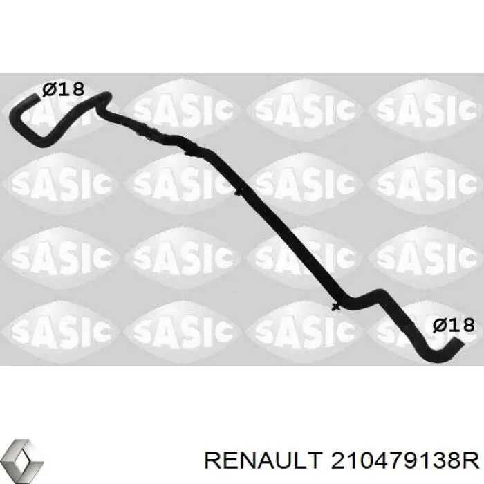 210479138R Renault (RVI) manguera de refrigeración