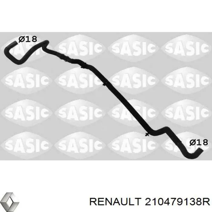 210479138R Renault (RVI) manguera (conducto del sistema de refrigeración)