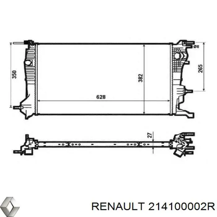 Comprar 214100002R Renault (RVI) Radiador de auto
