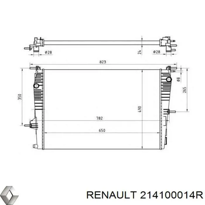 Comprar 214100014R Renault (RVI) Radiador de auto