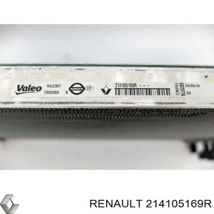 214105169R Renault (RVI) radiador