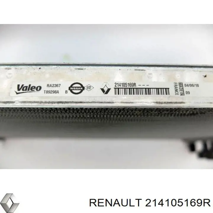 214105169R Renault (RVI) radiador refrigeración del motor