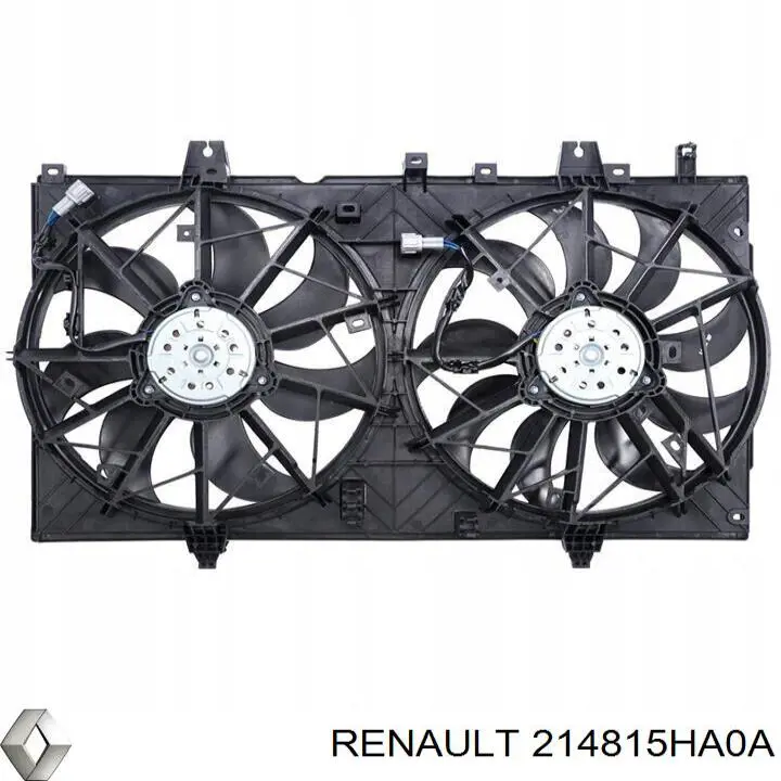 214815HA0A Market (OEM) difusor de radiador, ventilador de refrigeración, condensador del aire acondicionado, completo con motor y rodete