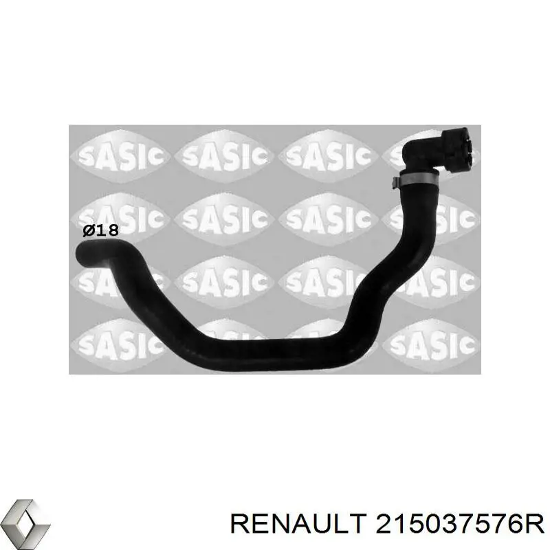 Manguera inferior del radiador Renault (RVI) 215037576R precio, desde 87,63 EUR