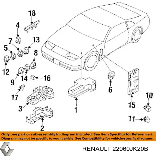 22060JK20B Renault (RVI) sensor de detonacion