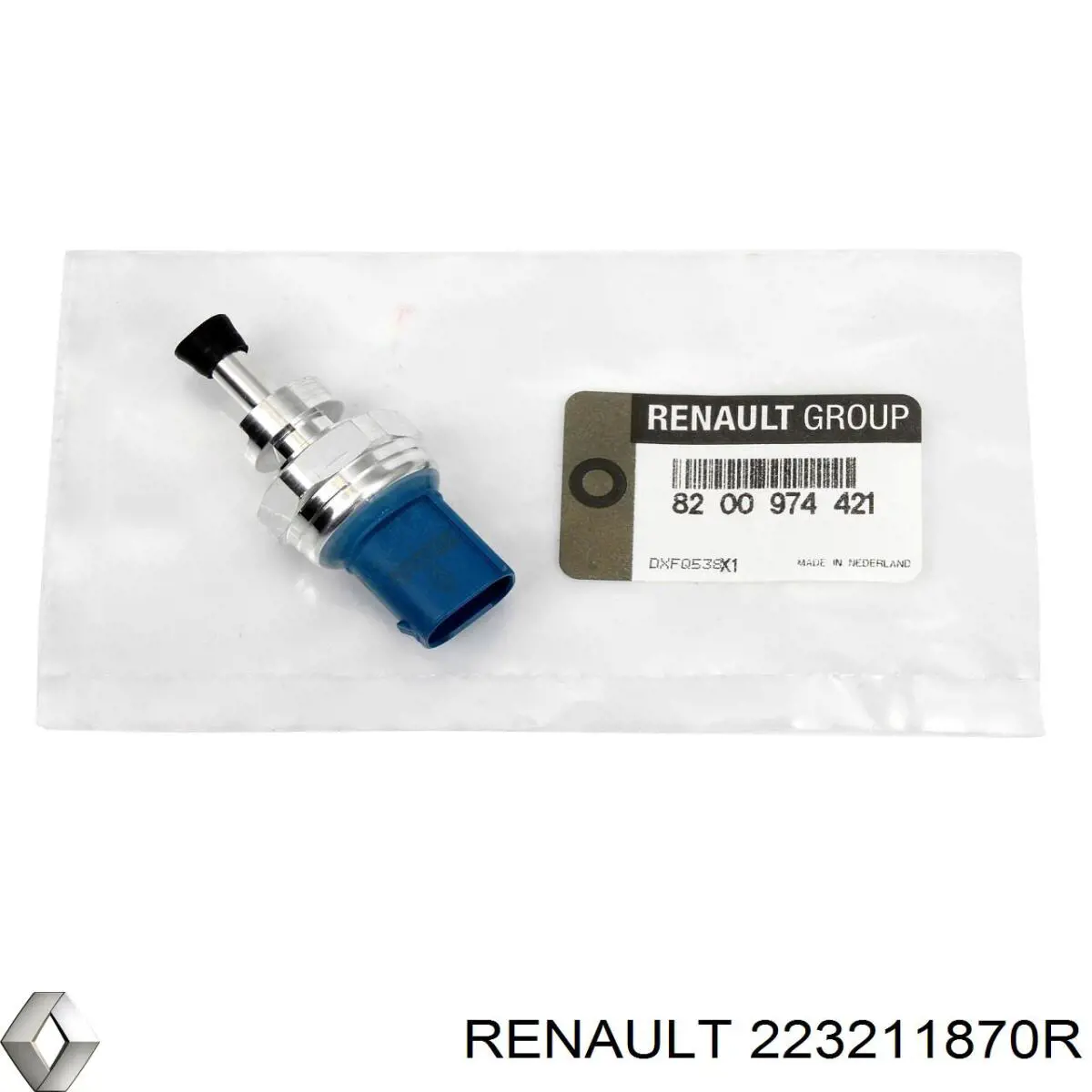 223211870R Renault (RVI) tubo sensor de presión de escape
