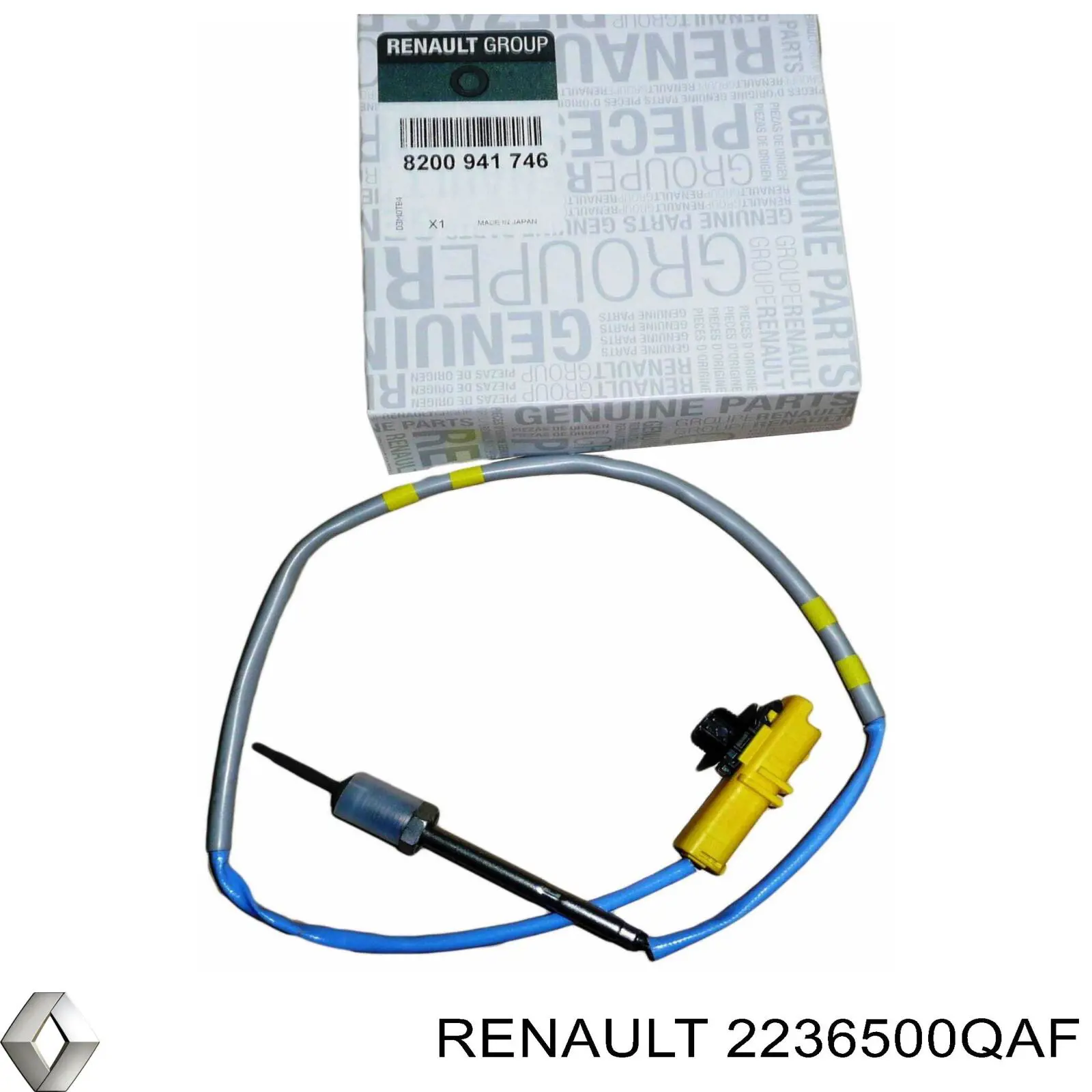 2236500QAF Renault (RVI) sensor de temperatura, gas de escape, antes de turbina