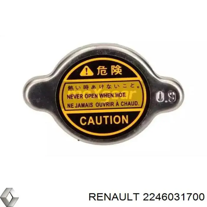 2246031700 Renault (RVI) tapa de radiador