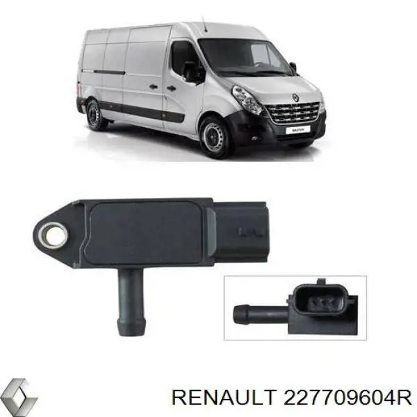 Comprar 227709604R Renault (RVI) Sensor de presion gases de escape