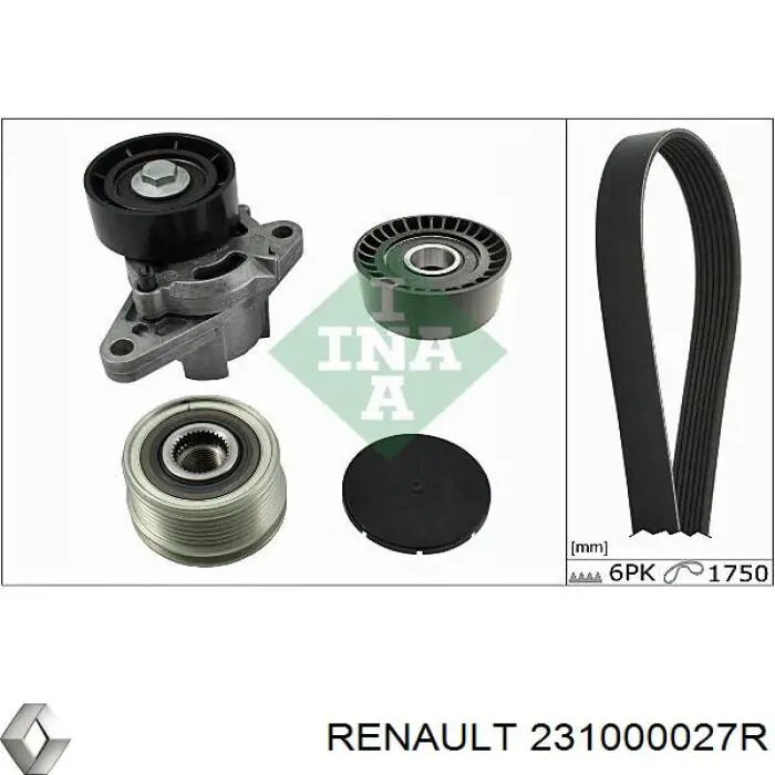 231000027R Renault (RVI) alternador