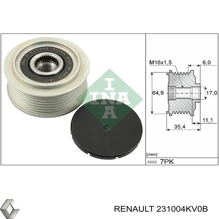 231004KD0B Renault (RVI) alternador