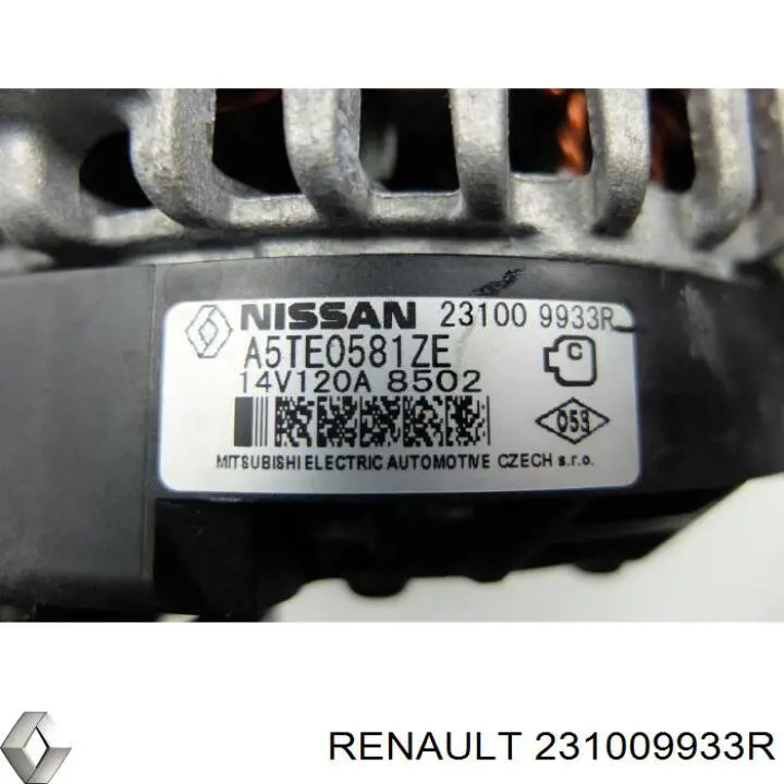 A5TE0581ZE Renault (RVI) alternador