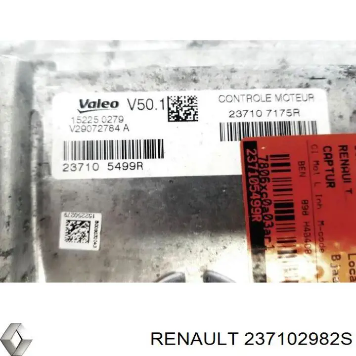 Unidad de control del motor  Renault (RVI) 237102982S precio, desde 81,31 EUR