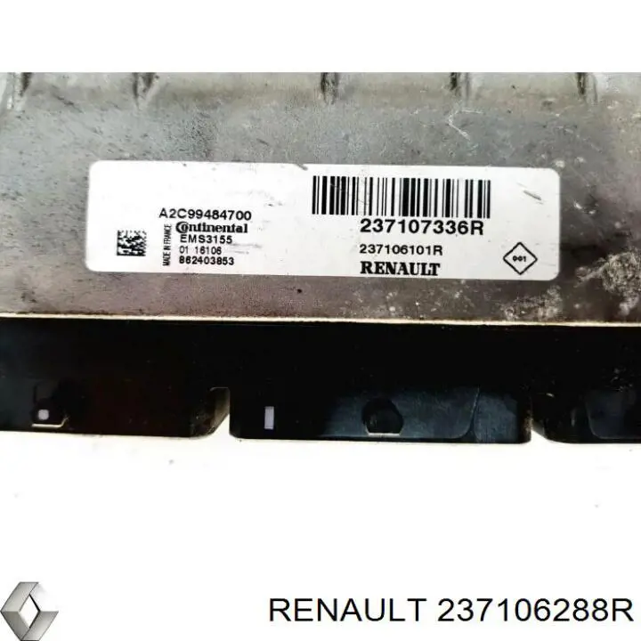 Unidad de control del motor  Renault (RVI) 237106288R precio, desde 123,42 EUR