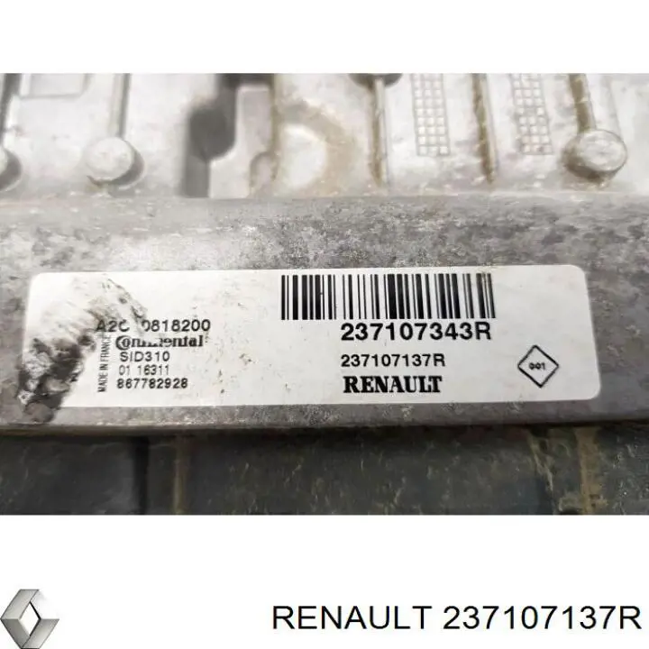 Unidad de control del motor  Renault (RVI) 237107137R precio, desde 154,28 EUR