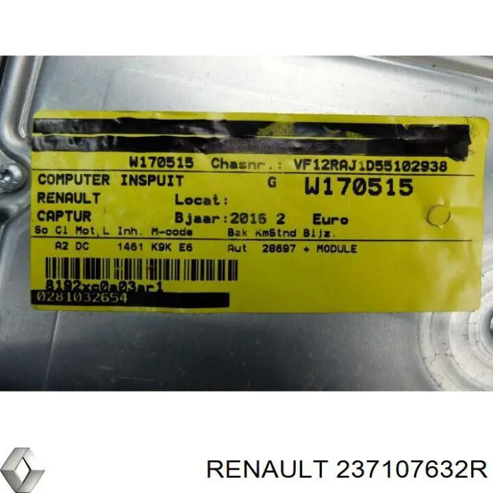 Comprar 237107632R Renault (RVI) ECU