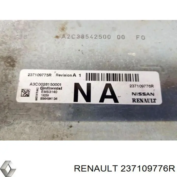 237109776R Renault (RVI) Centralina Del Motor